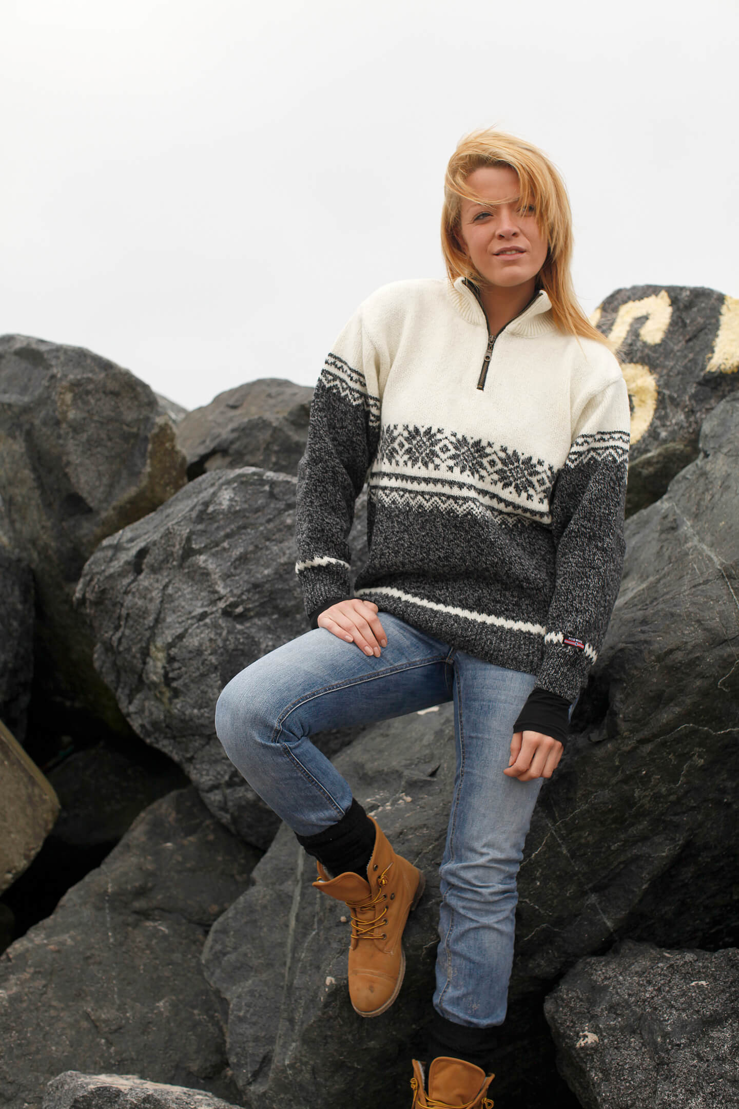 Norwegian knit Jumper of pure new wool by NORWOOL.